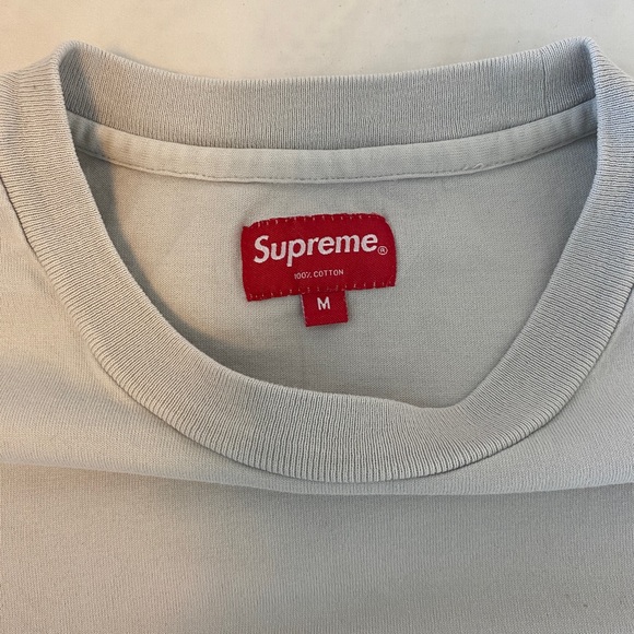 Supreme Grey T Shirt (Medium) - Picture 1 of 3